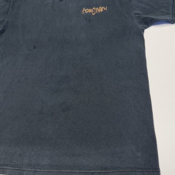 Vintage Forgiven Jesus Religious T Shirt Mens Large Y2K Black Short Sleeve - Picture 6 of 11